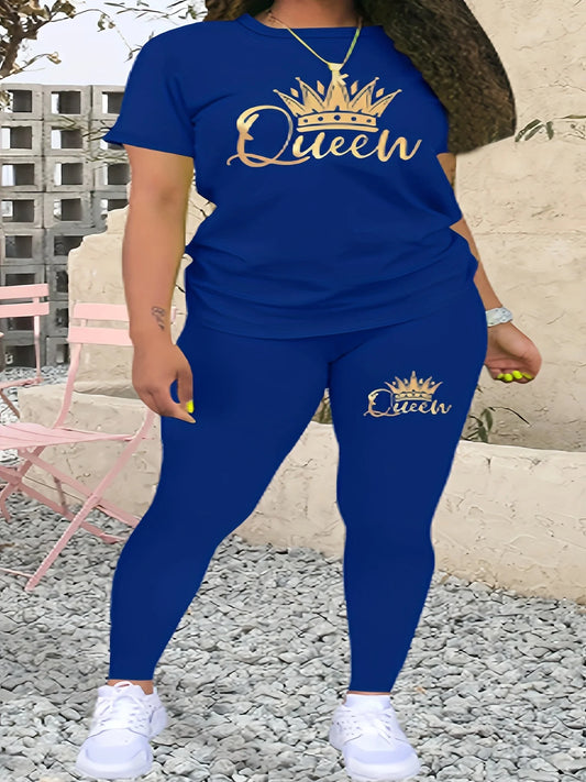 Queen Printed Comfortable Casual Set