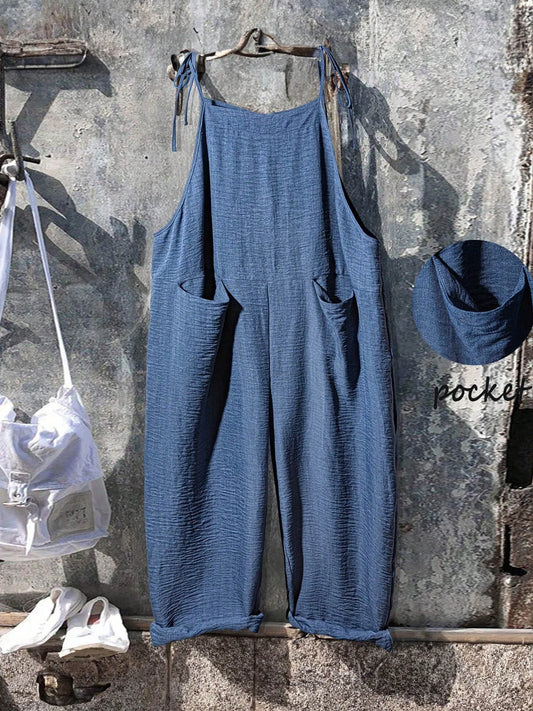 Plus Size Jumpsuit for Women, Loose-Fitting Casual Overalls for All Seasons, Comfortable and Stylish One-Piece