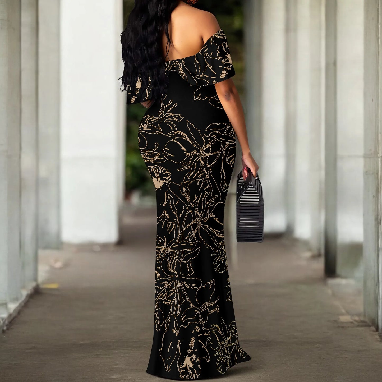 Off Shoulder Elegant Long Dress