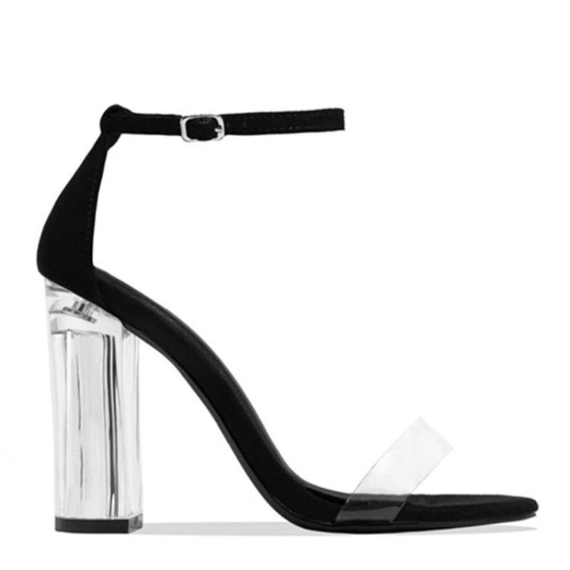 Open Toe Luxury Transparent High Heel