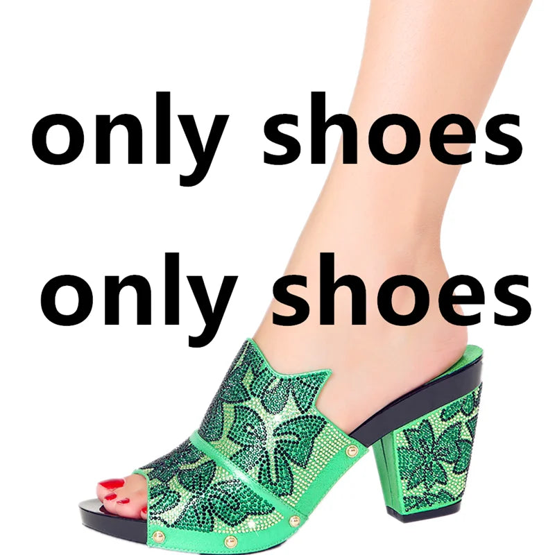 Italian Design  Women's High Heel Sandals & Clutch Set | Non-Slip Comfortable Wedding, Prom, Party Pumps | Size 38-43 | 6 Colors
