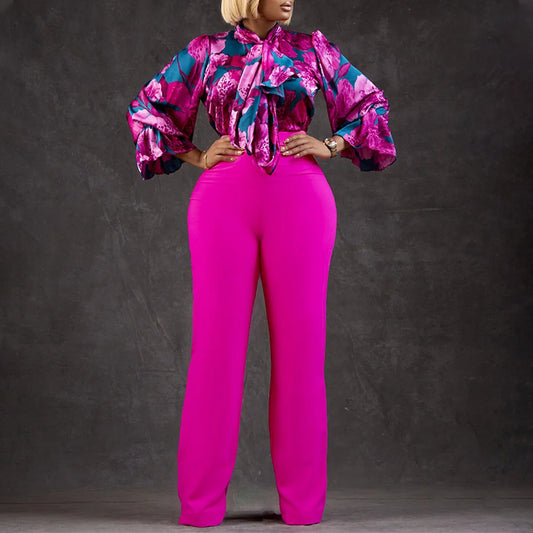 2 Piece Blouse & Trouser Set