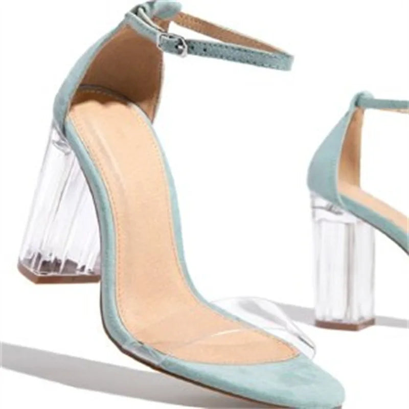 Open Toe Luxury Transparent High Heel