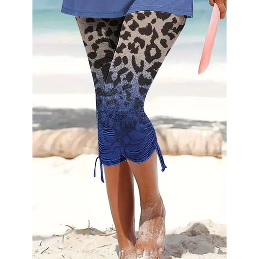 Leopard Print Capri Pants
