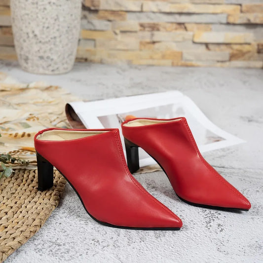 Heel Anti Slip Wear Resistant Square Heel Slippers