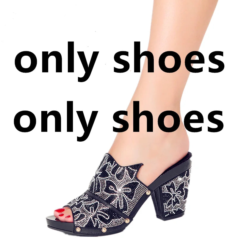 Italian Design  Women's High Heel Sandals & Clutch Set | Non-Slip Comfortable Wedding, Prom, Party Pumps | Size 38-43 | 6 Colors