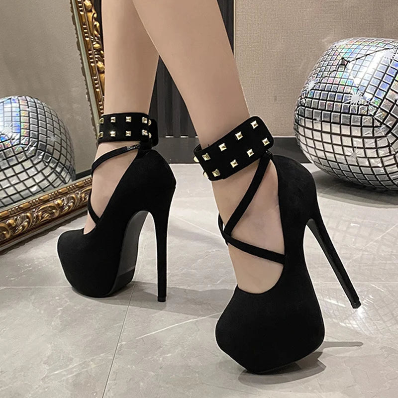 Ankle Strap Platform High Heels