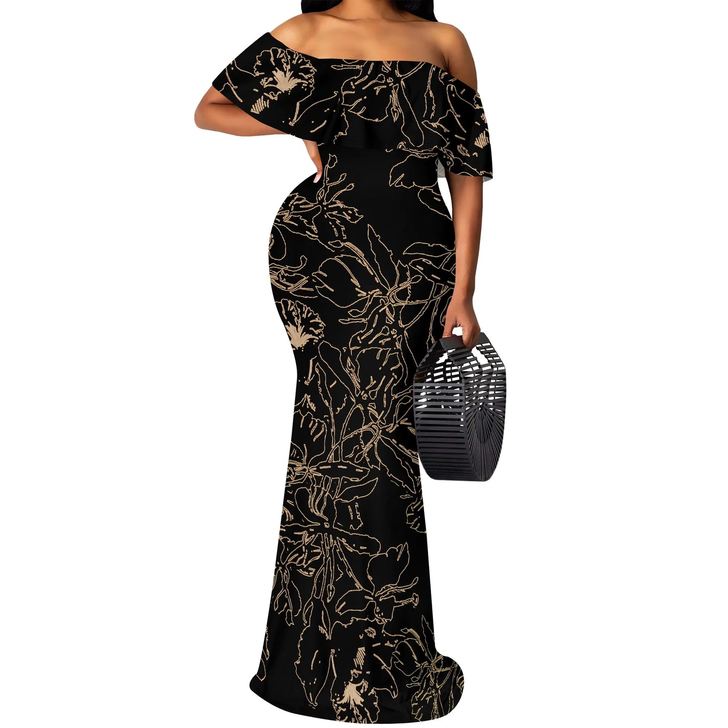 Off Shoulder Elegant Long Dress