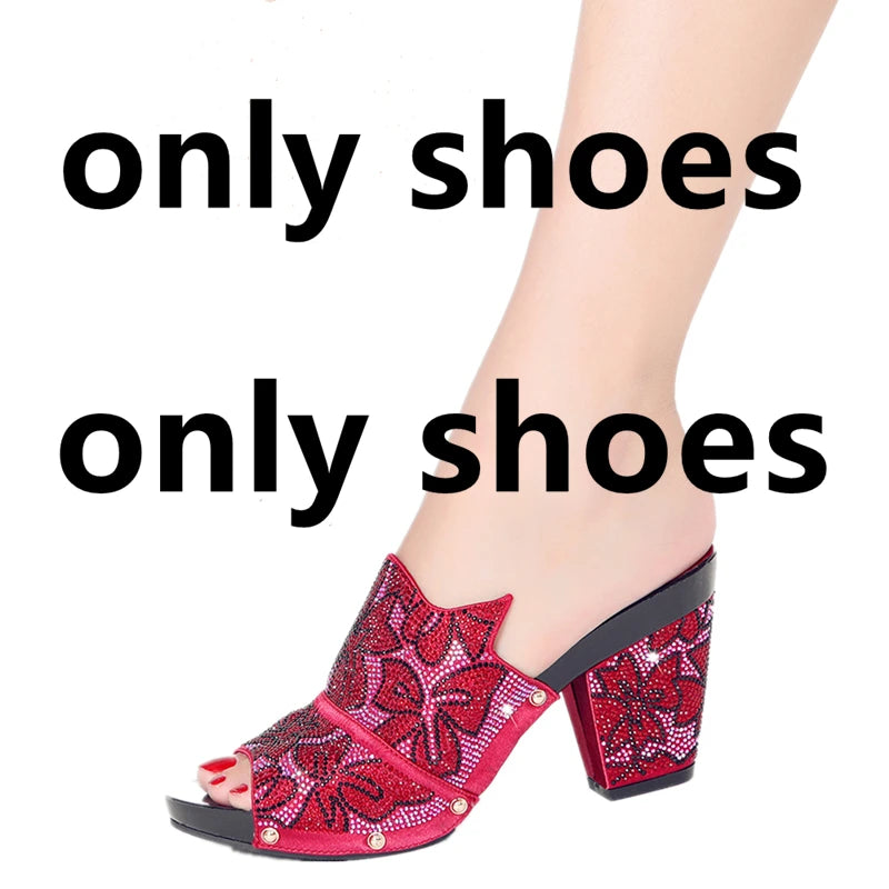 Italian Design  Women's High Heel Sandals & Clutch Set | Non-Slip Comfortable Wedding, Prom, Party Pumps | Size 38-43 | 6 Colors