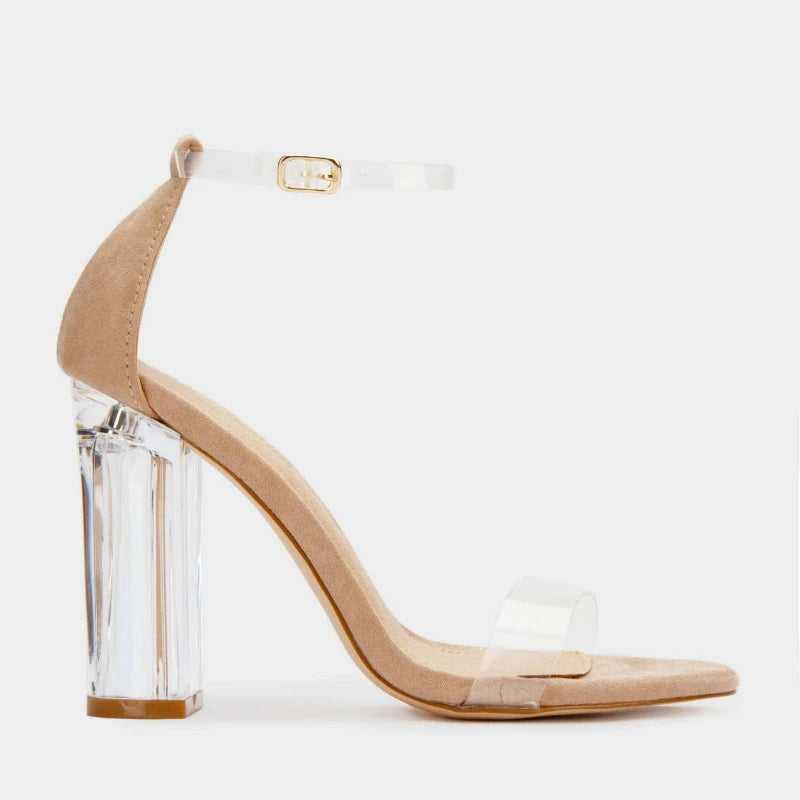 Open Toe Luxury Transparent High Heel
