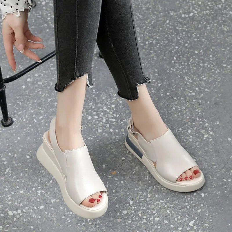 Summer New Wedge Heel Platform Sandals