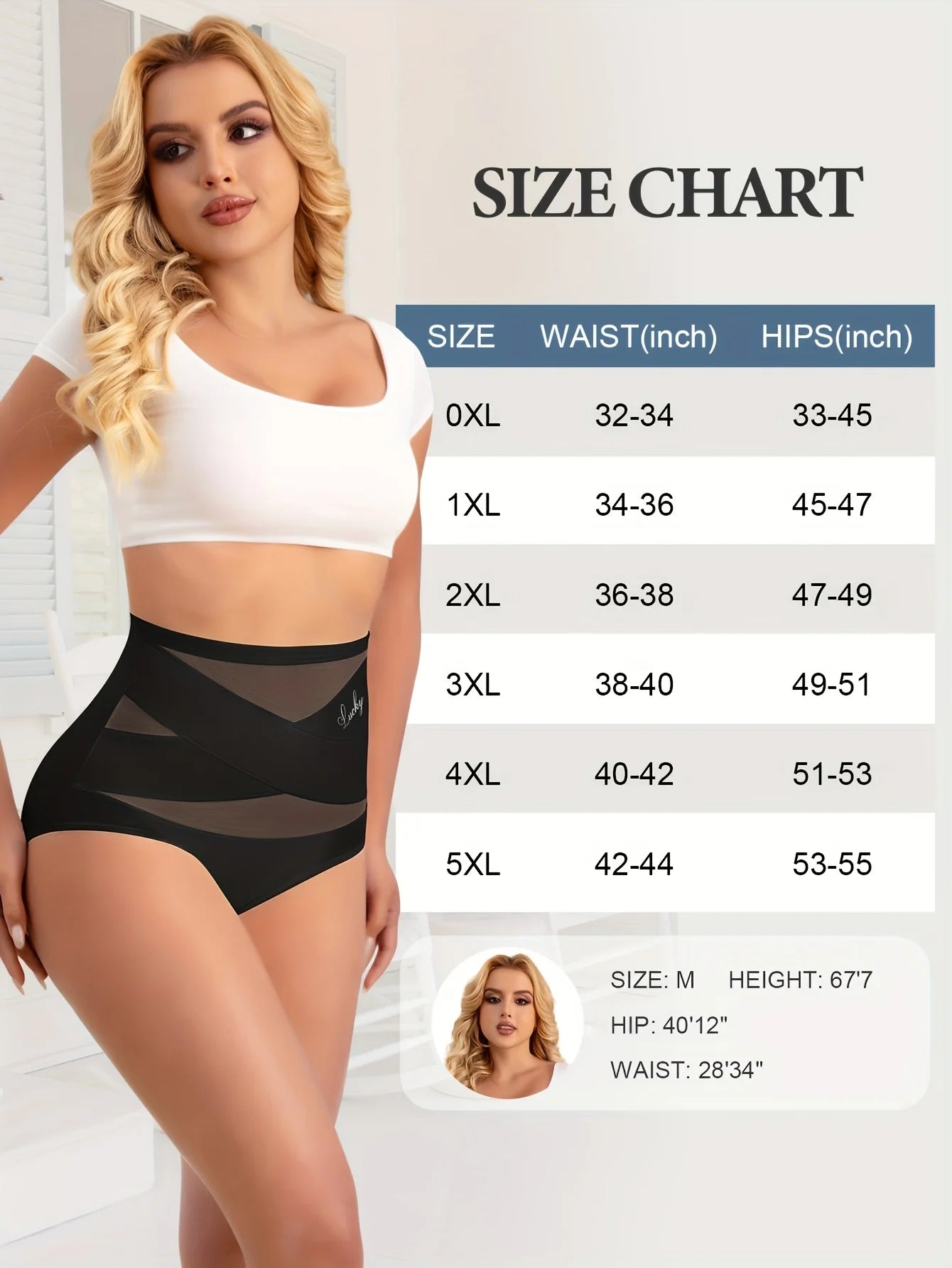 Set of 3 Plus-Size High-Waisted Shaping Panties for Women, Made of Breathable Mesh with Cross-Shaping Design, Seamless, And