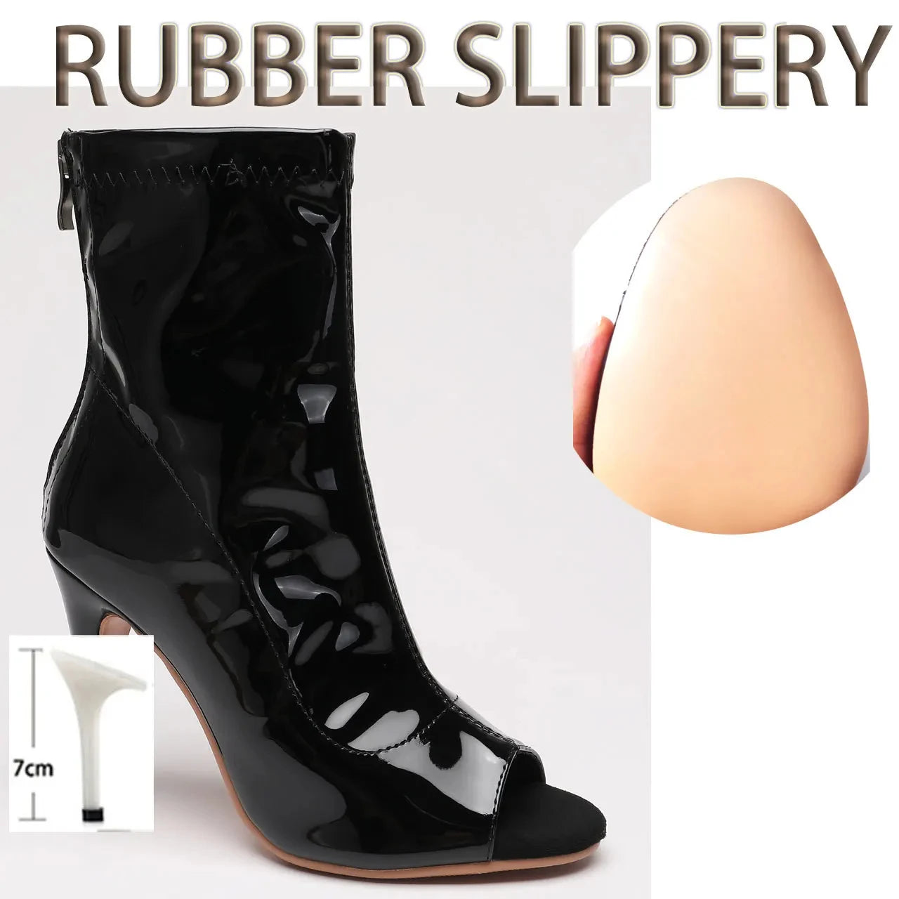 Sexy Thin High Heel Suede Sole Customizable Boots