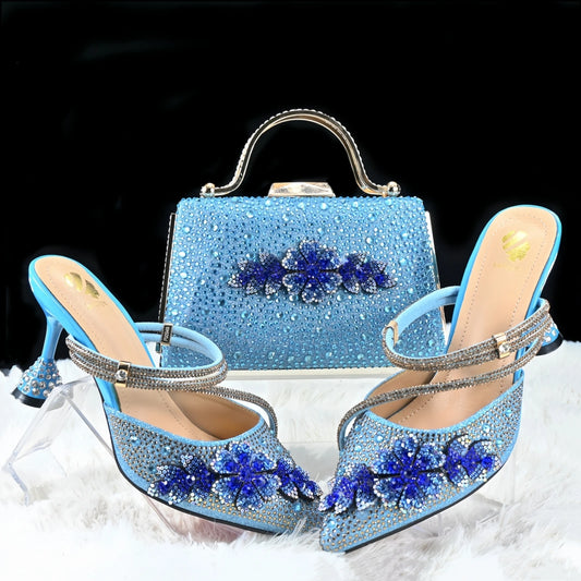Italian Matching Slipper & Bag Set