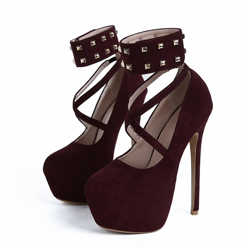 Ankle Strap Platform High Heels
