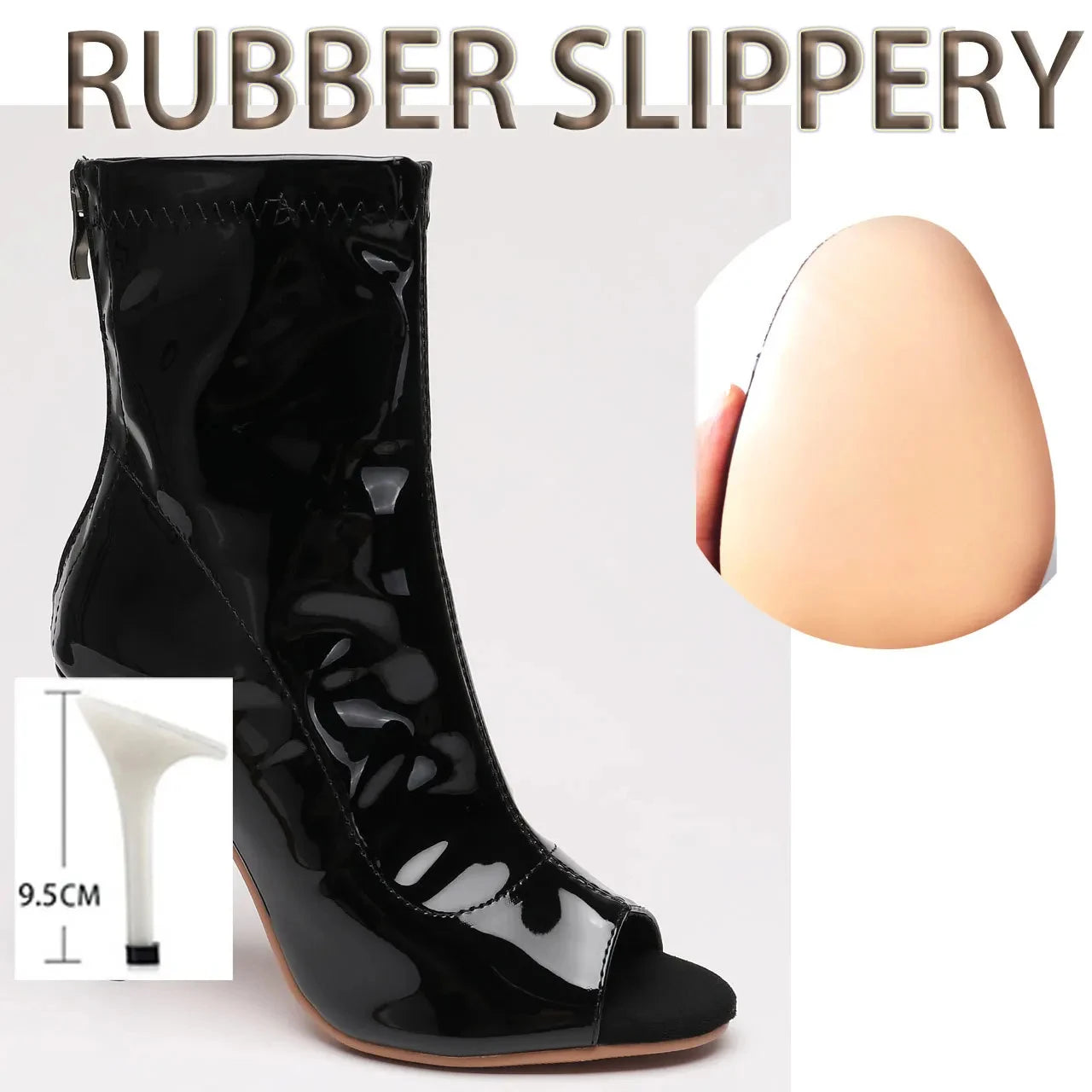 Sexy Thin High Heel Suede Sole Customizable Boots