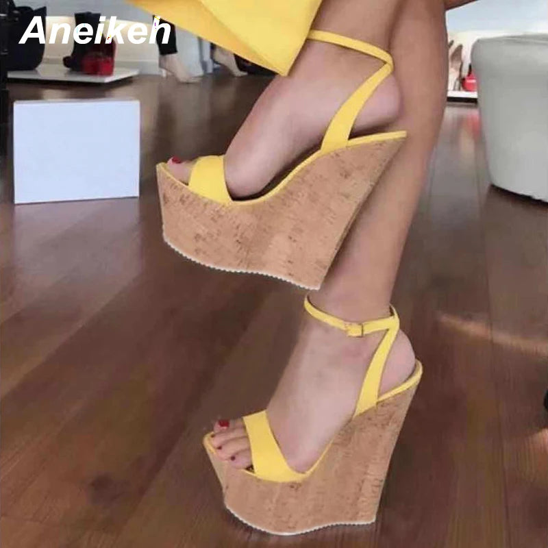 Super High Summer Platform Wedges