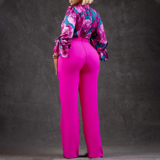 2 Piece Blouse & Trouser Set