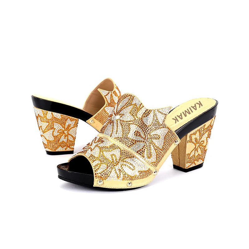 Italian Design  Women's High Heel Sandals & Clutch Set | Non-Slip Comfortable Wedding, Prom, Party Pumps | Size 38-43 | 6 Colors