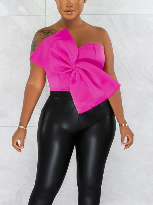 Strapless Bowknot Elegant Top
