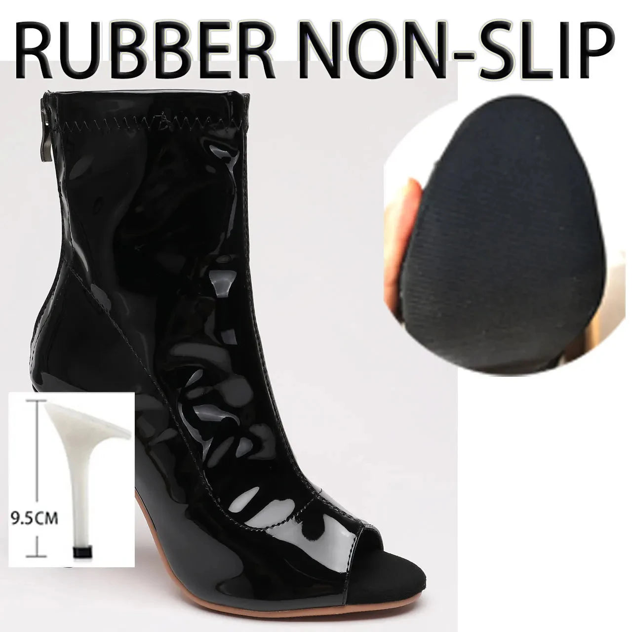 Sexy Thin High Heel Suede Sole Customizable Boots