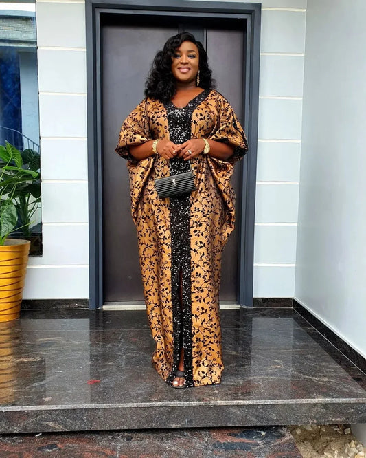 Elegant African Evening Robe Dress