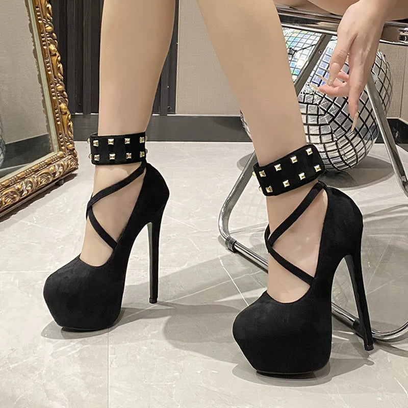 Ankle Strap Platform High Heels